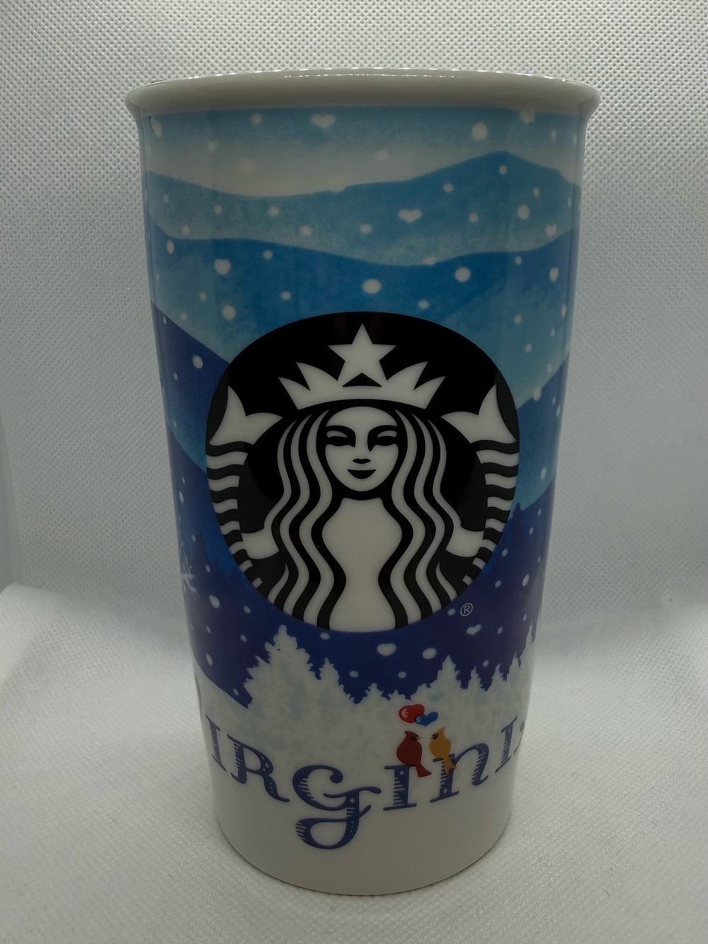 Starbucks Virginia 2016 Travel Tumbler Ceramic Local Places to Visit 12oz Lid